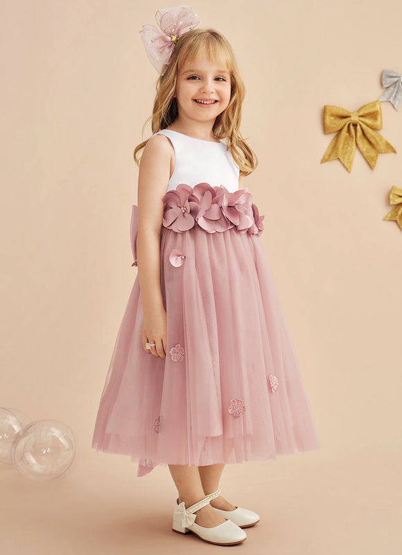 Robe Midi Fleur De Satin - gallery 6