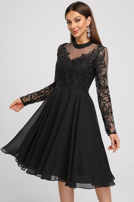 Robe Midi Grise Éclatante