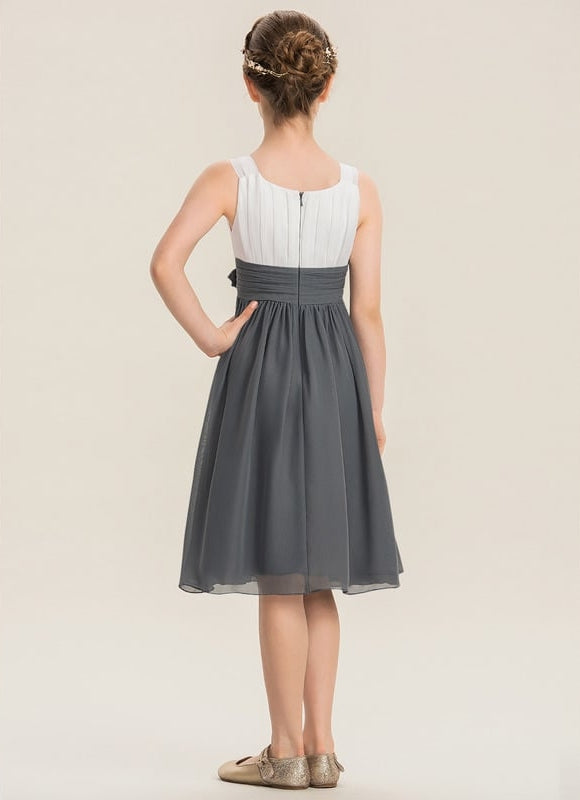 Robe Midi Chiffon Grise - gallery 3