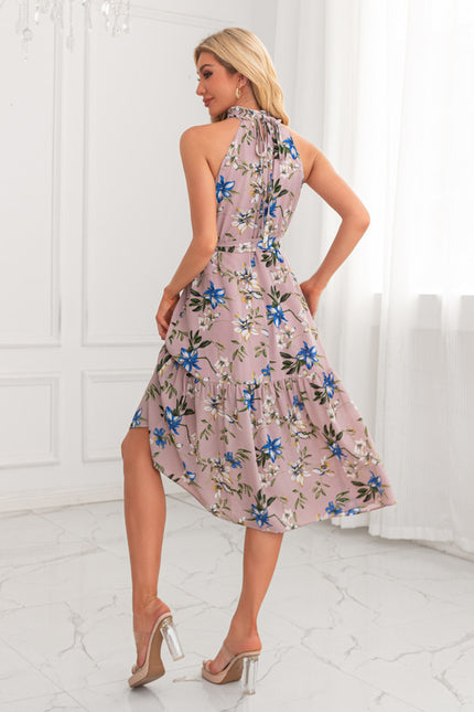 Robe Midi Évasée Imprimée Léopard - gallery 2