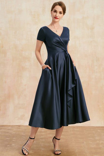 Robe Midi Satinée Viscose - gallery 4