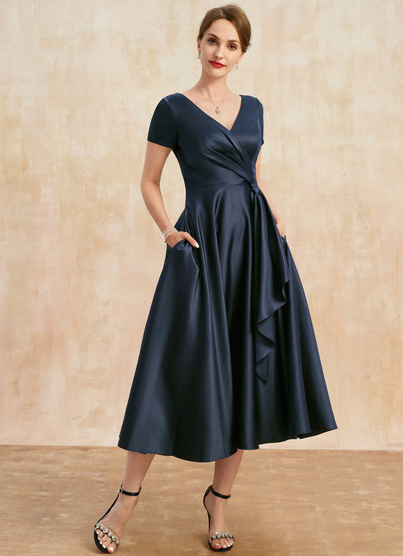Robe Midi Satinée Viscose - gallery 4