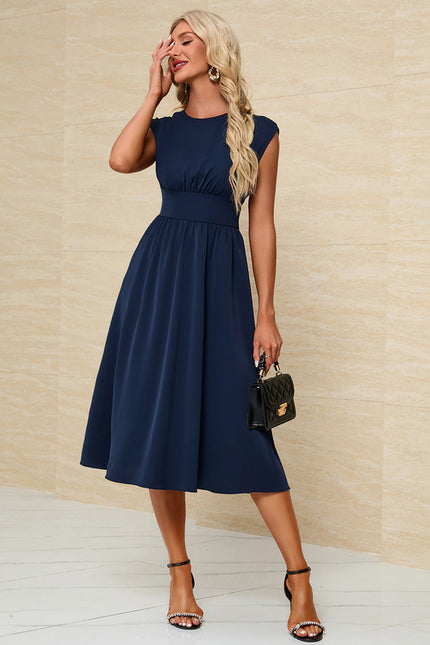 Robe Midi Noire Ajourée