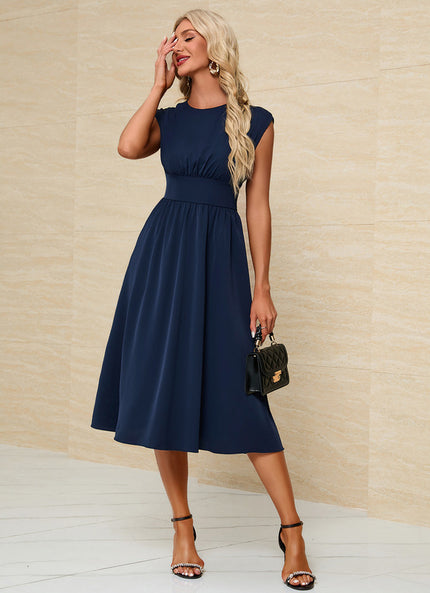 Robe Midi Noire Ajourée