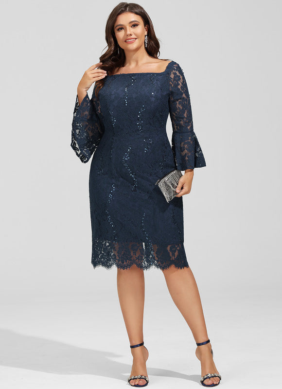Robe Midi Dentelle Étoilée - gallery 9