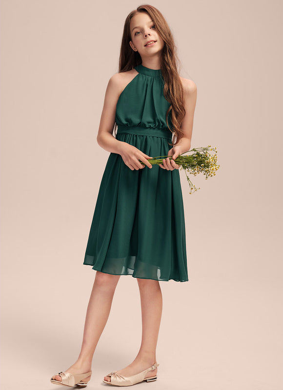 Robe Midi Verte Aérée - gallery 2