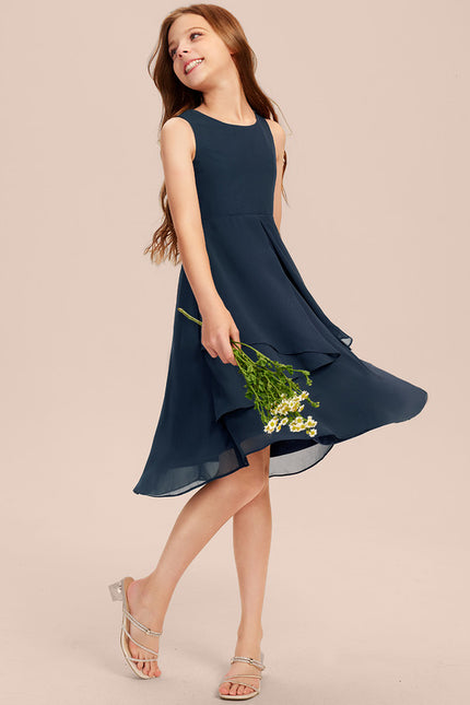 Robe Midi Évasée Marine - gallery 6