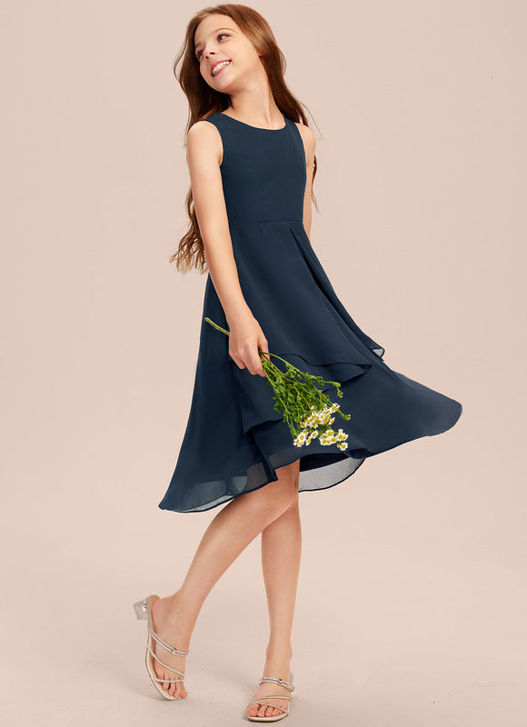 Robe Midi Évasée Marine - gallery 6