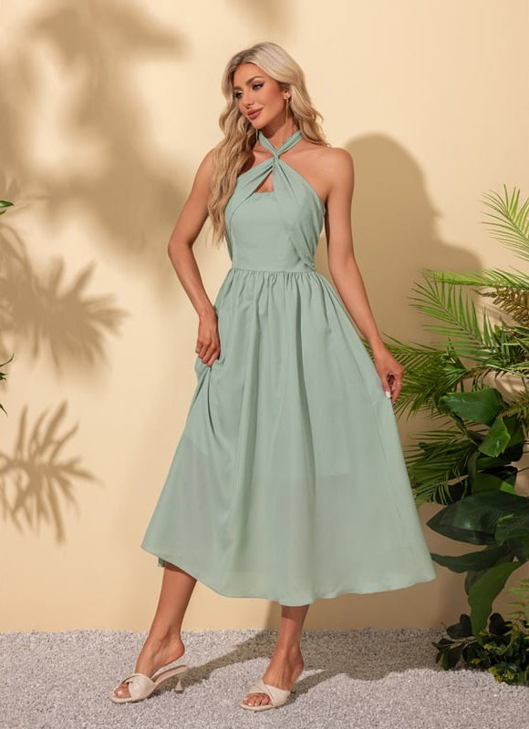 Robe Midi Bretelles Bershka