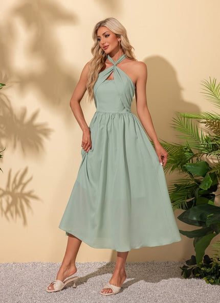 Robe Midi Bretelles Bershka