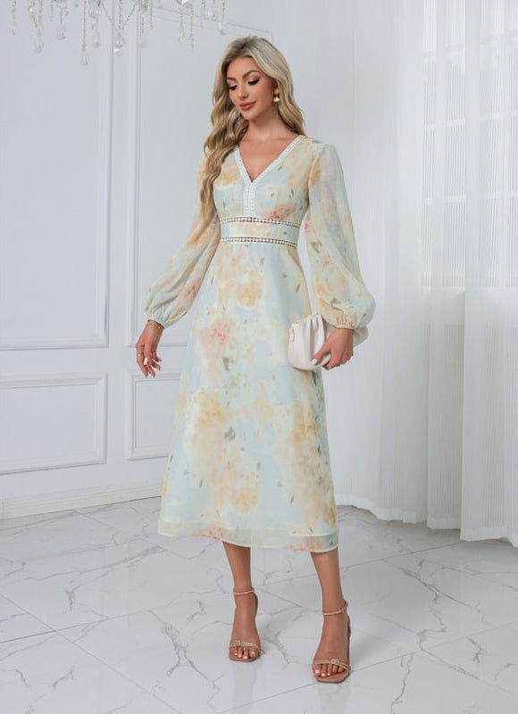 Robe Midi Florale Légère - gallery 8