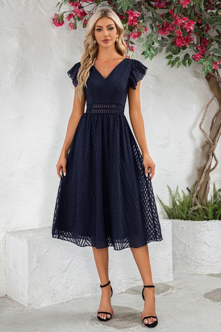 Robe Midi Midi À Rayures - gallery 7