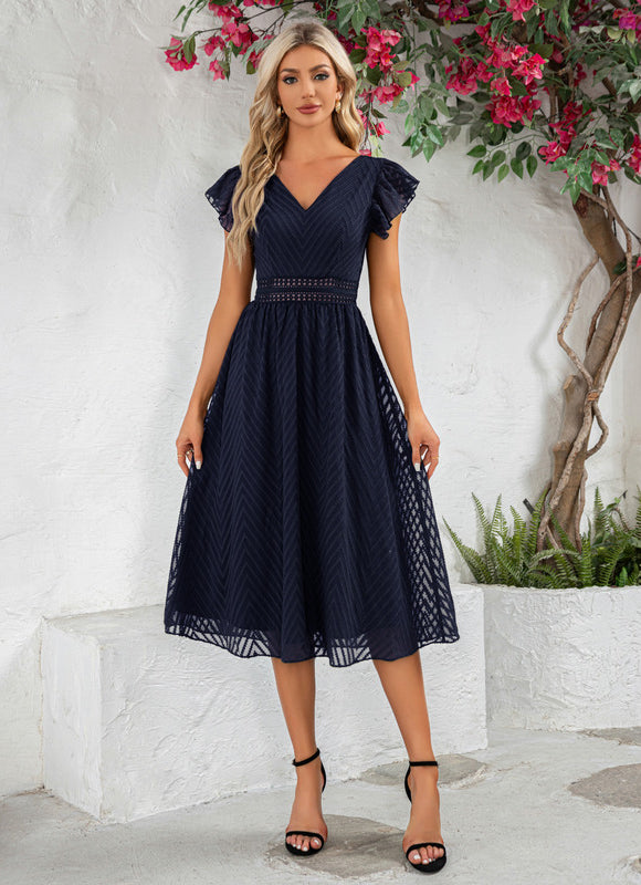 Robe Midi Midi À Rayures - gallery 7