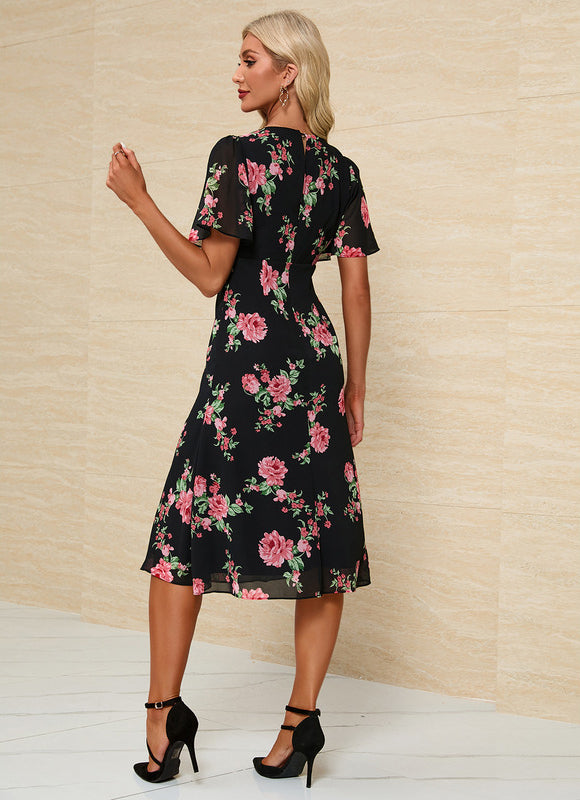 Robe Midi Florale Légère - gallery 6