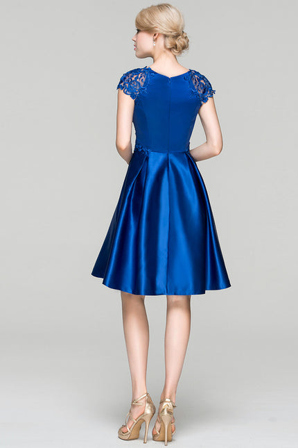 Robe Midi Satinée Azur - gallery 3