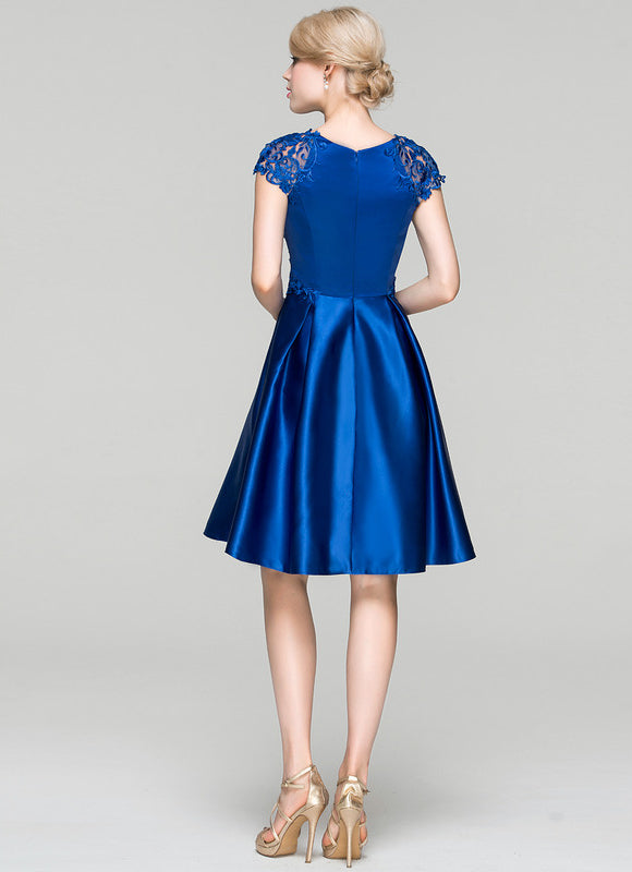 Robe Midi Satinée Azur - gallery 3