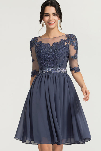Robe Midi Chiffon Perlée