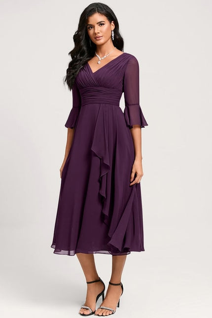 Midi Robe De Cocktail Pour Mariage Chic - gallery 2