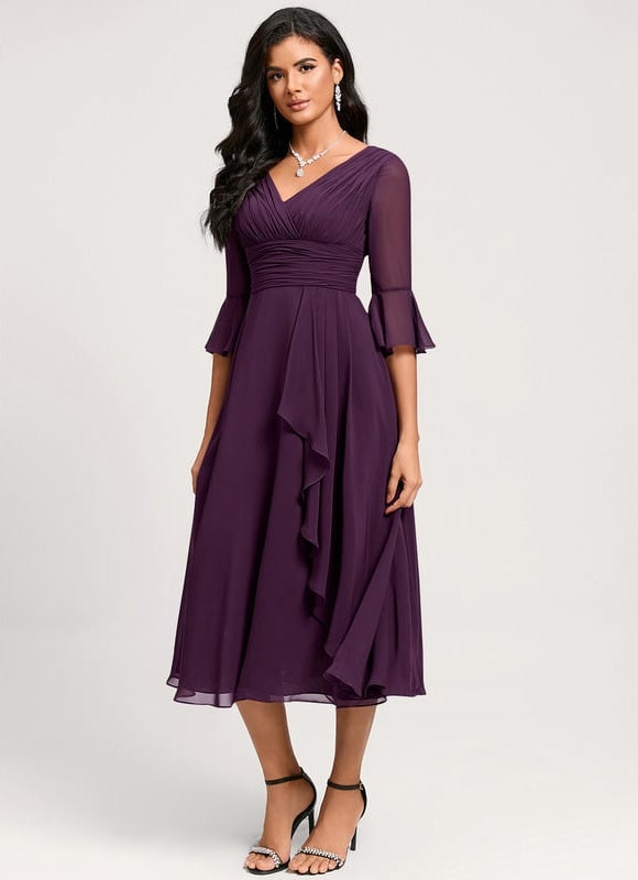 Midi Robe De Cocktail Pour Mariage Chic - gallery 2