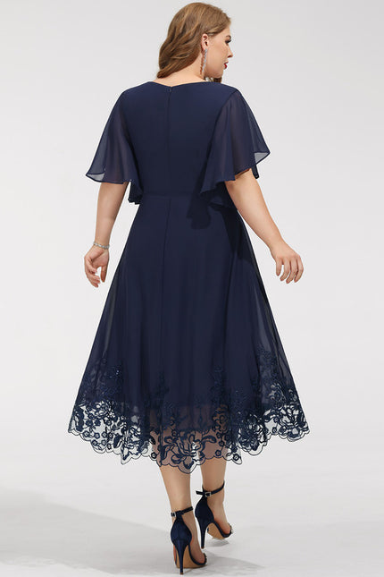 Robe Midi Émeraude Dentelle - gallery 9