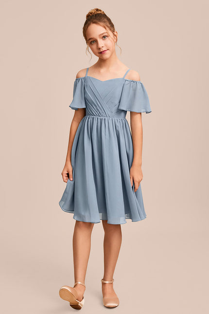 Robe Midi Aérienne Bleue - gallery 3