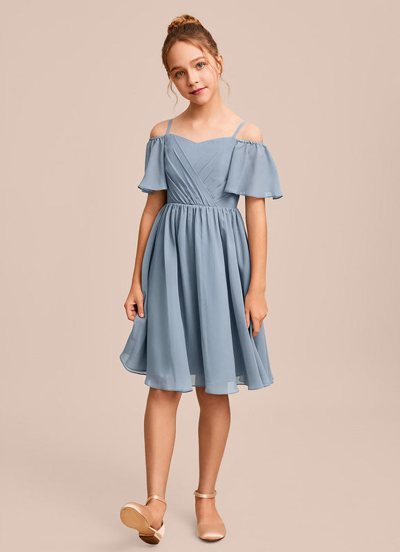 Robe Midi Aérienne Bleue - gallery 3