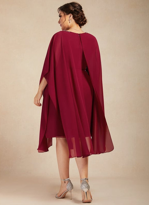 Robe Midi Ailée Bordeaux - gallery 8