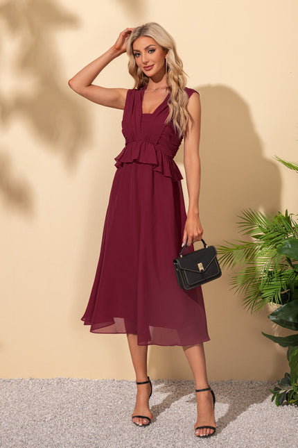 Robe Midi Noire Ajourée