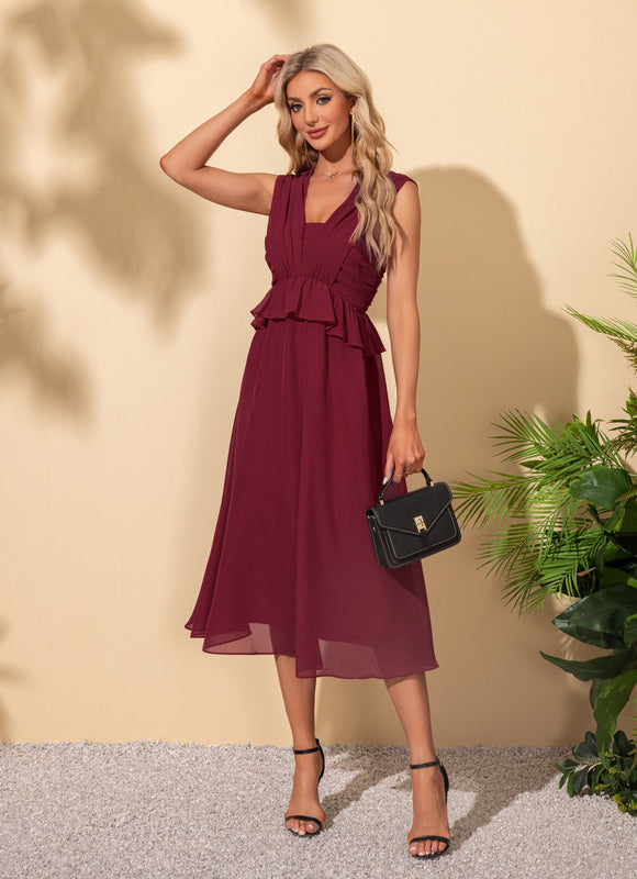 Robe Midi Noire Ajourée