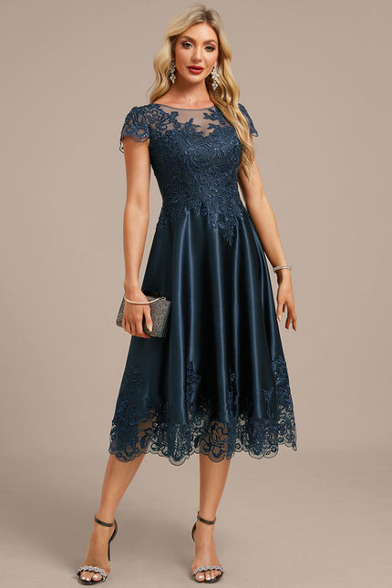 Robe Midi Satinée Élégante - gallery 2