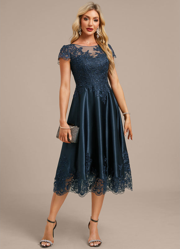 Robe Midi Satinée Élégante - gallery 2