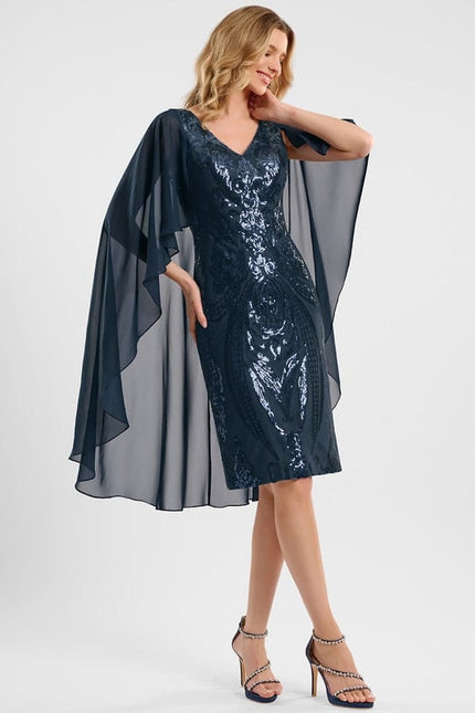 Robe Midi Vêtement Scintillant Fluide - gallery 1