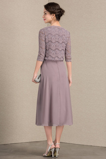 Robe Midi Prune - gallery 4