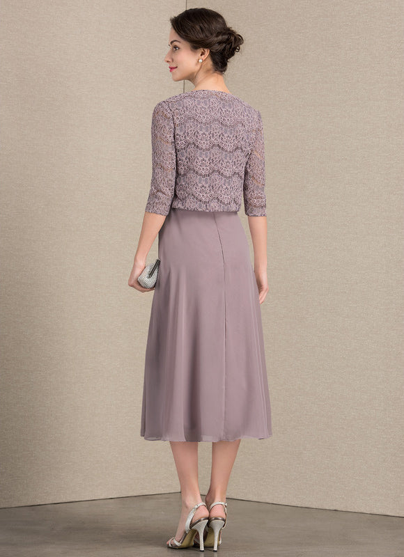 Robe Midi Prune - gallery 4