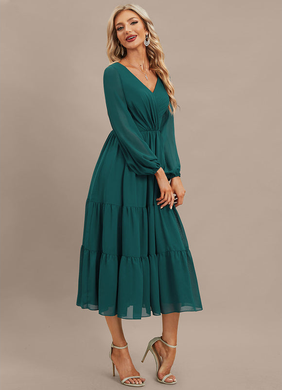 Robe Midi Fluide Élégante - gallery 2