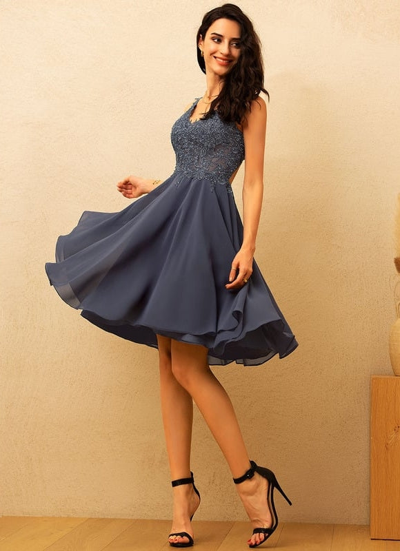 Robe Midi Chiffon Émeraude - gallery 3