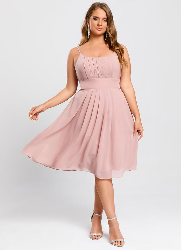 Robe Midi Mousseline Rose - gallery 8
