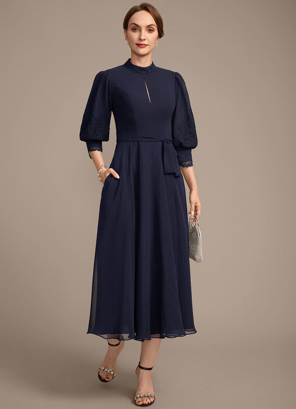 Robe Midi Mousseline Chic - gallery 4