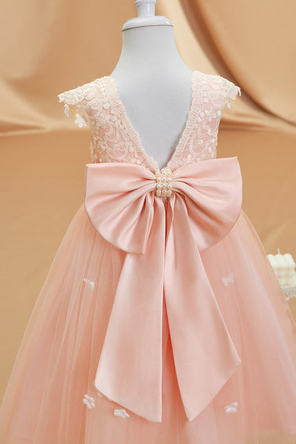 Robe Midi Enfant Rose Poudré - gallery 9