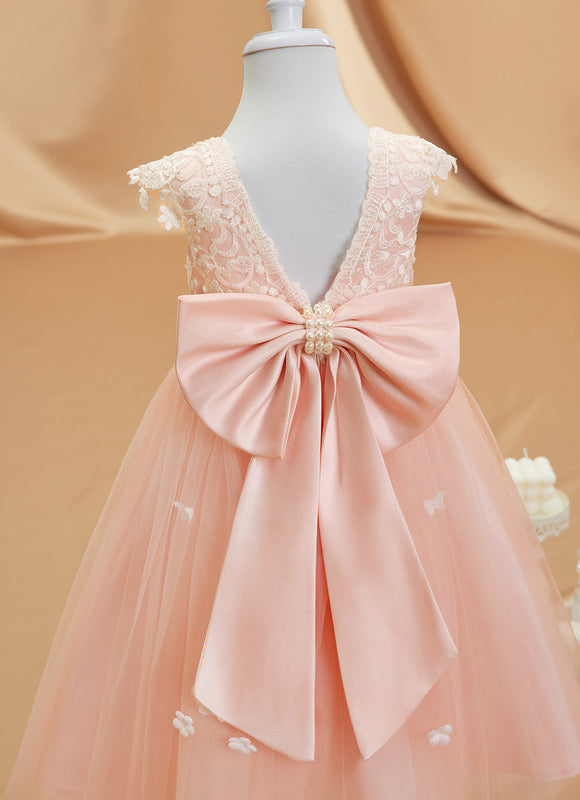 Robe Midi Enfant Rose Poudré - gallery 9