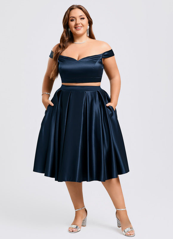 Robe Midi Satinée Cintrée - gallery 8