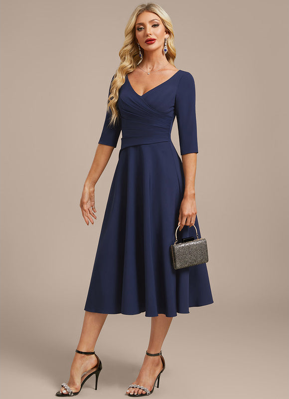 Robe Midi En Crêpe - gallery 3