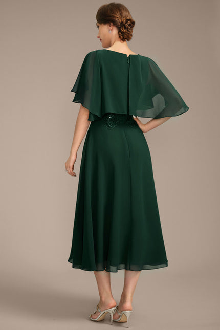 Robe Midi Émeraude Flottante - gallery 6