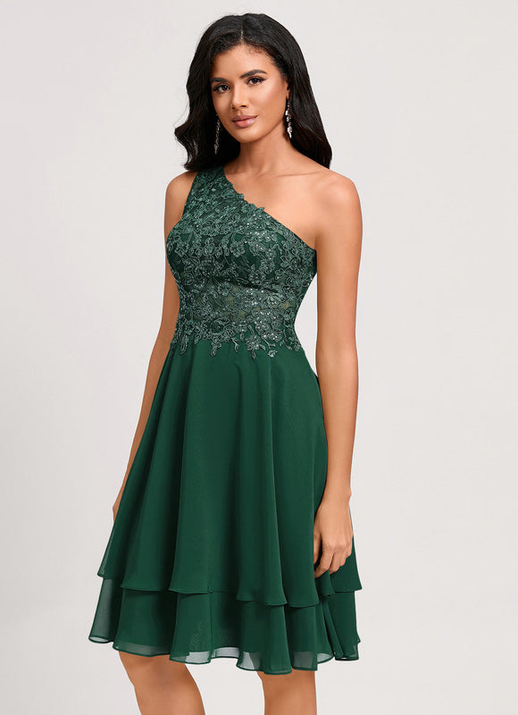 Robe Midi Asymétrique Émeraude - gallery 4