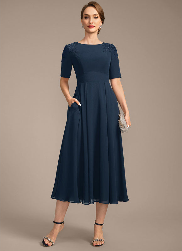 Robe Midi Marine Chic