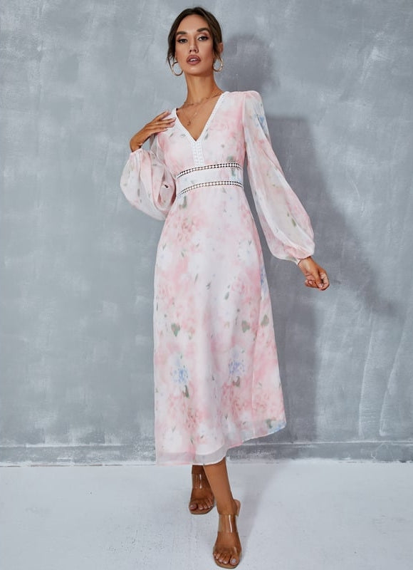 Robe Midi Florale Légère - gallery 2