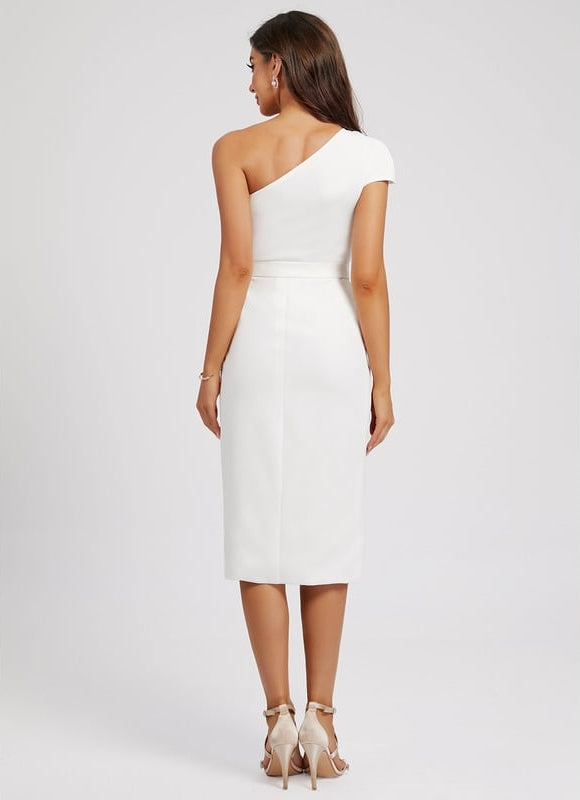 Robe Midi Asymétrique Élégante - gallery 5