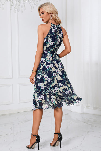 Robe Midi À Volants Florale - gallery 1