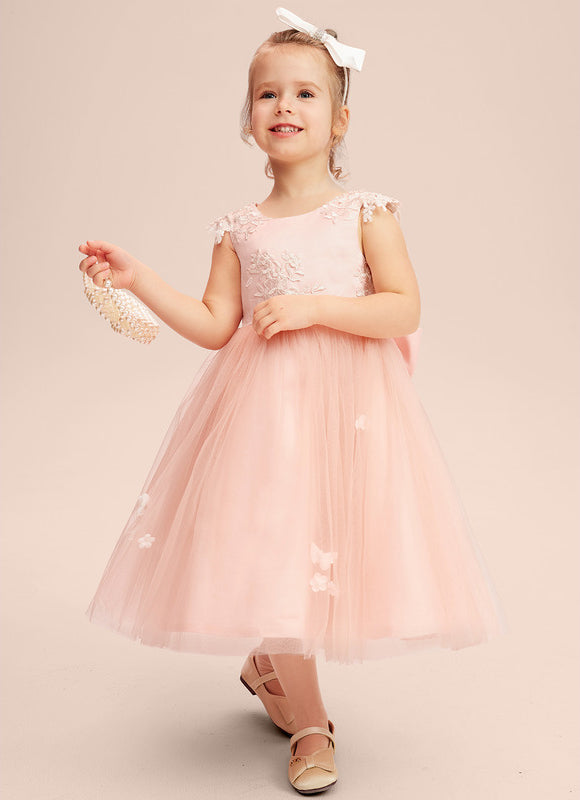 Robe Midi Enfant Rose Poudré - gallery 4