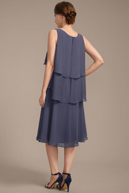 Robe Midi Mousseline Drapée - gallery 7